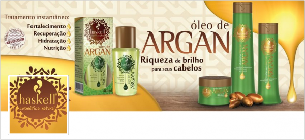 MÁSCARA HIDRATAÇÃO PROFUNDA ÓLEO DE ARGAN HASKELL 250 GR