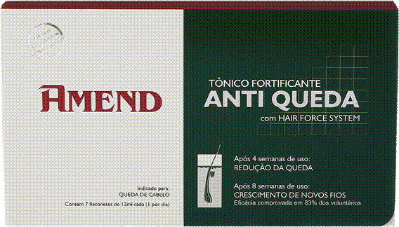 Tônico Fortificante Amend Anti Queda - Kit